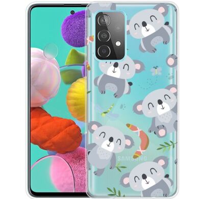 Силиконовый (TPU) чехол Deexe Pretty Glossy для Samsung Galaxy A73 (A736) - Koalas