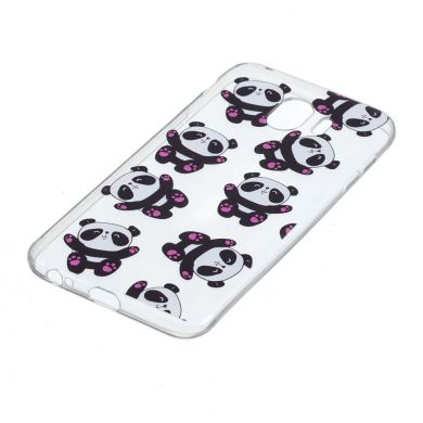 Силиконовый (TPU) чехол Deexe Pretty Glossy для Samsung Galaxy J4 2018 (J400) - Panda Pattern