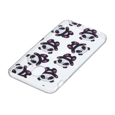 Силиконовый (TPU) чехол Deexe Pretty Glossy для Samsung Galaxy J4 2018 (J400) - Panda Pattern