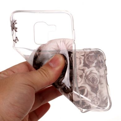 Силіконовий (TPU) чохол Deexe Pretty Glossy для Samsung Galaxy J6 2018 (J600), Flowered Skull