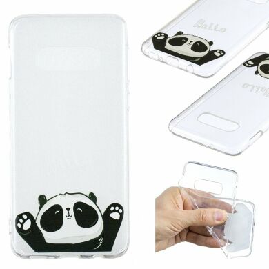 Силіконовий (TPU) чохол Deexe Pretty Glossy для Samsung Galaxy S10e (G970), Adorable Panda