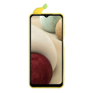 Силиконовый (TPU) чехол UniCase 3D Cartoon Pattern для Samsung Galaxy A12 (A125) / A12 Nacho (A127) / M12 (M127) - Banana