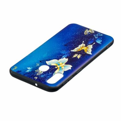 Силиконовый (TPU) чехол UniCase Color Style для Samsung Galaxy M20 - Butterfly Pattern