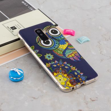 Силиконовый (TPU) Deexe LumiCase для Samsung Galaxy A6+ 2018 (A605) - Colorized Owl