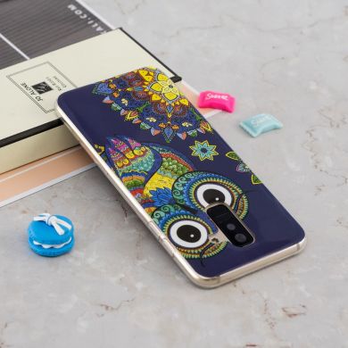 Силиконовый (TPU) Deexe LumiCase для Samsung Galaxy A6+ 2018 (A605) - Colorized Owl