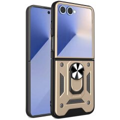 Защитный чехол Deexe Armor Shield (FF) для Samsung Galaxy Flip 7 - Gold