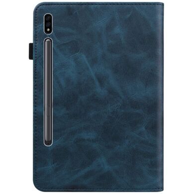Защитный чехол Deexe Business Cover для Samsung Galaxy Tab S9 Plus (X810/816) - Blue