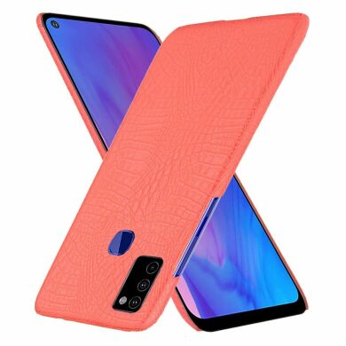 Защитный чехол Deexe Croco Style для Samsung Galaxy M51 (M515) - Red