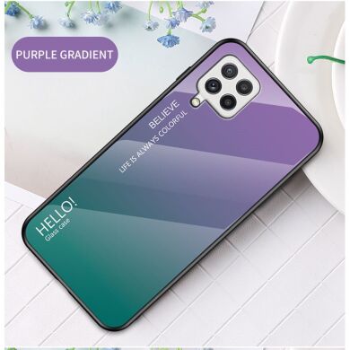 Защитный чехол Deexe Gradient Color для Samsung Galaxy A22 (A225) - Purple / Green