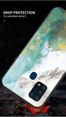 Защитный чехол Deexe Gradient Pattern для Samsung Galaxy M31 (M315) - Emerald
