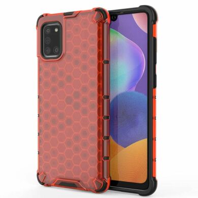 Захисний чохол Deexe Honeycomb Series для Samsung Galaxy A31 (A315) - Red