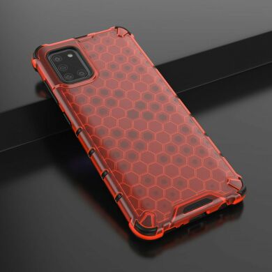 Захисний чохол Deexe Honeycomb Series для Samsung Galaxy A31 (A315) - Red