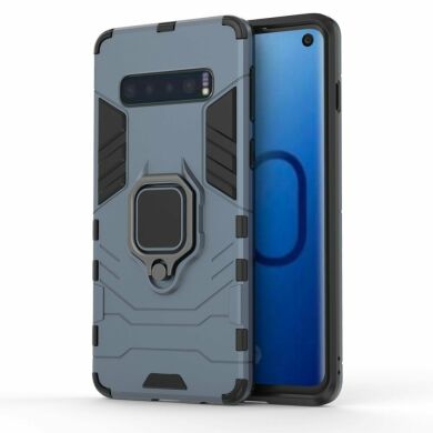 Захисний чохол Deexe Hybrid Case для Samsung Galaxy S10 (G973), Dark Blue