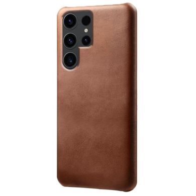 Захисний чохол Deexe Leather Back Cover для Samsung Galaxy S24 Ultra - Brown