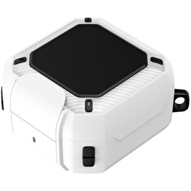 Защитный чехол Deexe Orbit Shield для Samsung Galaxy Buds 4 / Buds 4 Pro - Black / White