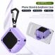 Защитный чехол Deexe Orbit Shield для Samsung Galaxy Buds 4 / Buds 4 Pro - Black / White. Фото 4 из 8