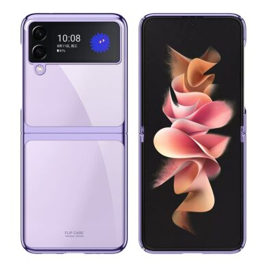 Защитный чехол Deexe Shiny Cover (FF) для Samsung Galaxy Flip 3 - Light Purple