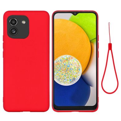 Захисний чохол Deexe Silicone Case для Samsung Galaxy A03 (A035) - Red