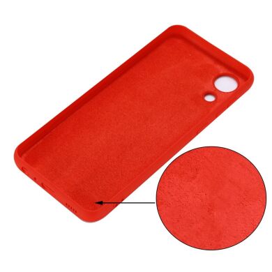 Защитный чехол Deexe Silicone Case для Samsung Galaxy A03 Core (A032) - Red