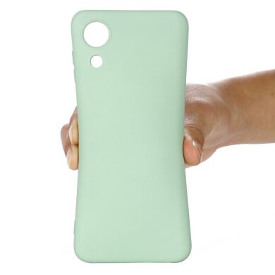 Защитный чехол Deexe Silicone Case для Samsung Galaxy A03 Core (A032) - Green