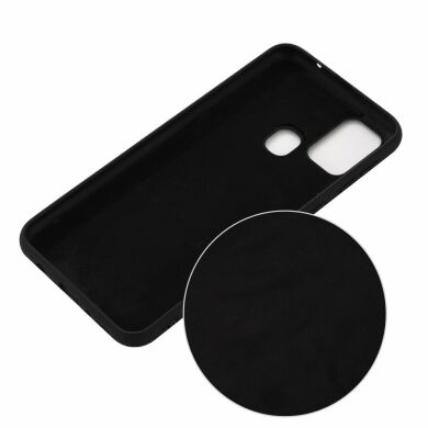 Защитный чехол Deexe Silicone Case для Samsung Galaxy A21s (A217) - Black