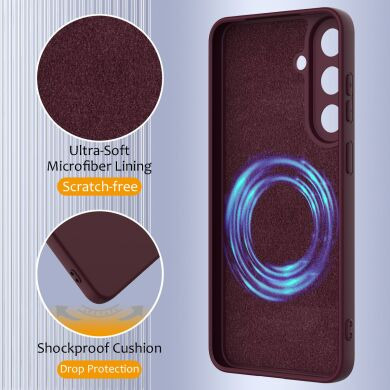 Захисний чохол Deexe Silicone Case with MagSafe для Samsung Galaxy S26 FE - Black