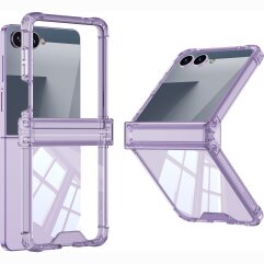 Защитный чехол GKK Airbag Clear Case для Samsung Galaxy Flip 8 - Transparent Purple