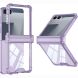 Защитный чехол GKK Airbag Clear Case для Samsung Galaxy Flip 8 - Transparent Purple. Фото 1 из 8