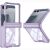 Защитный чехол GKK Airbag Clear Case для Samsung Galaxy Flip 8 - Transparent Purple