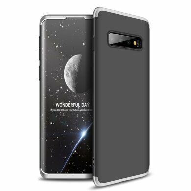 Захисний чохол GKK Double Dip Case для Samsung Galaxy S10 (G973) - Black / Silver