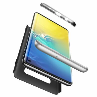 Захисний чохол GKK Double Dip Case для Samsung Galaxy S10 (G973) - Black / Silver