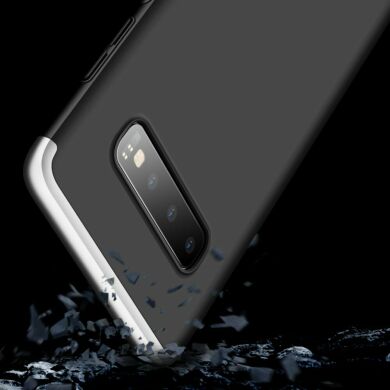 Захисний чохол GKK Double Dip Case для Samsung Galaxy S10 (G973) - Black / Silver