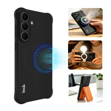Захисний чохол IMAK Airbag Sand Case with MagSafe для Samsung Galaxy S26 FE - Matte Black