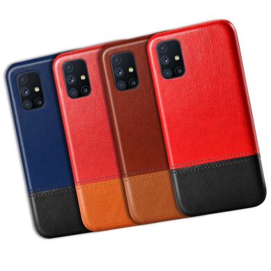 Защитный чехол KSQ Dual Color для Samsung Galaxy M51 (M515) - Black / Wine Red