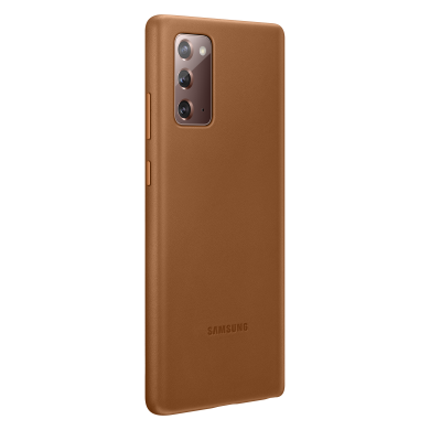 Защитный чехол Leather Cover для Samsung Galaxy Note 20 (N980) EF-VN980LAEGRU - Brown