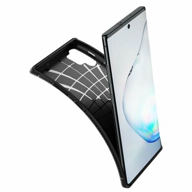 Защитный чехол Spigen (SGP) Rugged Armor для Samsung Galaxy Note 10+ (N975) - Black