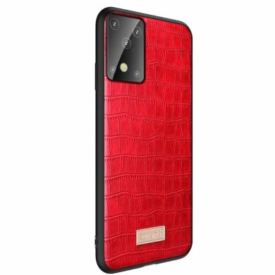 Защитный чехол SULADA Crocodile Style для Samsung Galaxy S20 (G980) - Red