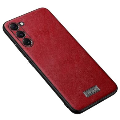 Защитный чехол SULADA Leather Case для Samsung Galaxy S23 Plus - Red