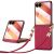 Защитный чехол SULADA Rhombus Leather для Samsung Galaxy Flip 8 - Red