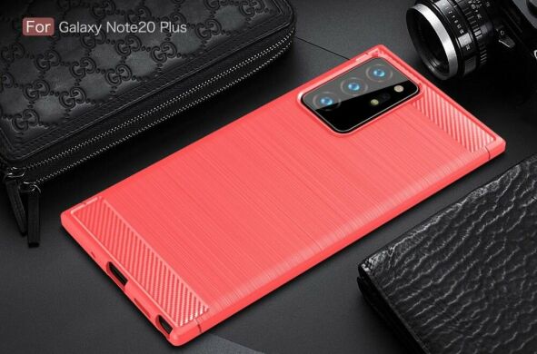 Защитный чехол UniCase Carbon для Samsung Galaxy Note 20 Ultra (N985) - Red