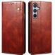 Защитный чехол UniCase Leather Wallet для Samsung Galaxy A26 (A266) - Brown. Фото 1 из 7