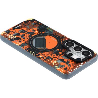 Захисний чохол YOUNGKIT Camouflage Circuit MagSafe для Samsung Galaxy S26 Ultra (S948) - Orange