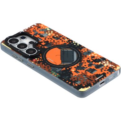 Захисний чохол YOUNGKIT Camouflage Circuit MagSafe для Samsung Galaxy S26 Ultra (S948) - Orange