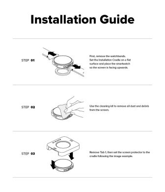Комплект защитных стекол (2шт) Ringke Tempered Glass Pro для Samsung Galaxy Watch 8 (40mm) - Clear