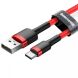Кабель Baseus Cafule USB to Type-C (2A, 3m) CATKLF-U09 - Red. Фото 3 из 18