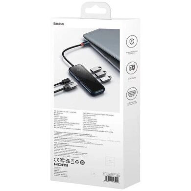 USB HUB Baseus AcmeJoy 5 in 1 (WKJZ010213) - Dark Gray