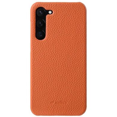 Кожаный чехол MELKCO Leather Case для Samsung Galaxy S22 (S901) - Orange