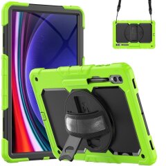 Защитный чехол Deexe Shockproof Case для Samsung Galaxy Tab S9 Ultra (X910/916) - Yellowgreen