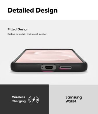 Захисний чохол Ringke Onyx Magnetic (FP) для Samsung Galaxy S25 Edge (S937) 8800293854456 - Black