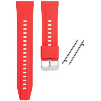 Ремінець Deexe Silicone Band для годинників з шириною кріплення 18 мм - Red